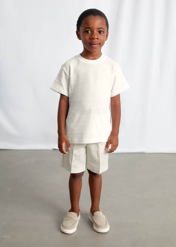 Mayoral Usa Inc Ribbed Knit T-Shirt in Cream - Little Miss Muffin Children & Home