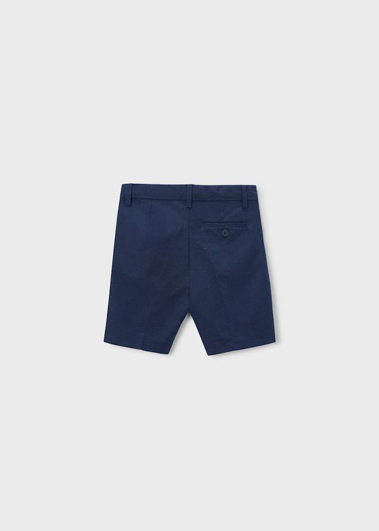 Linen Bermuda Shorts in Atlantic