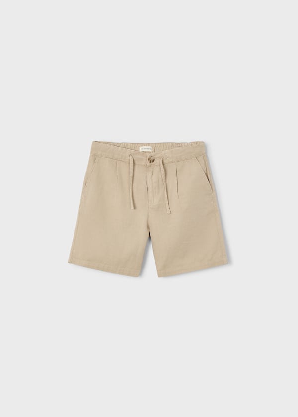 Drawstring Linen Shorts