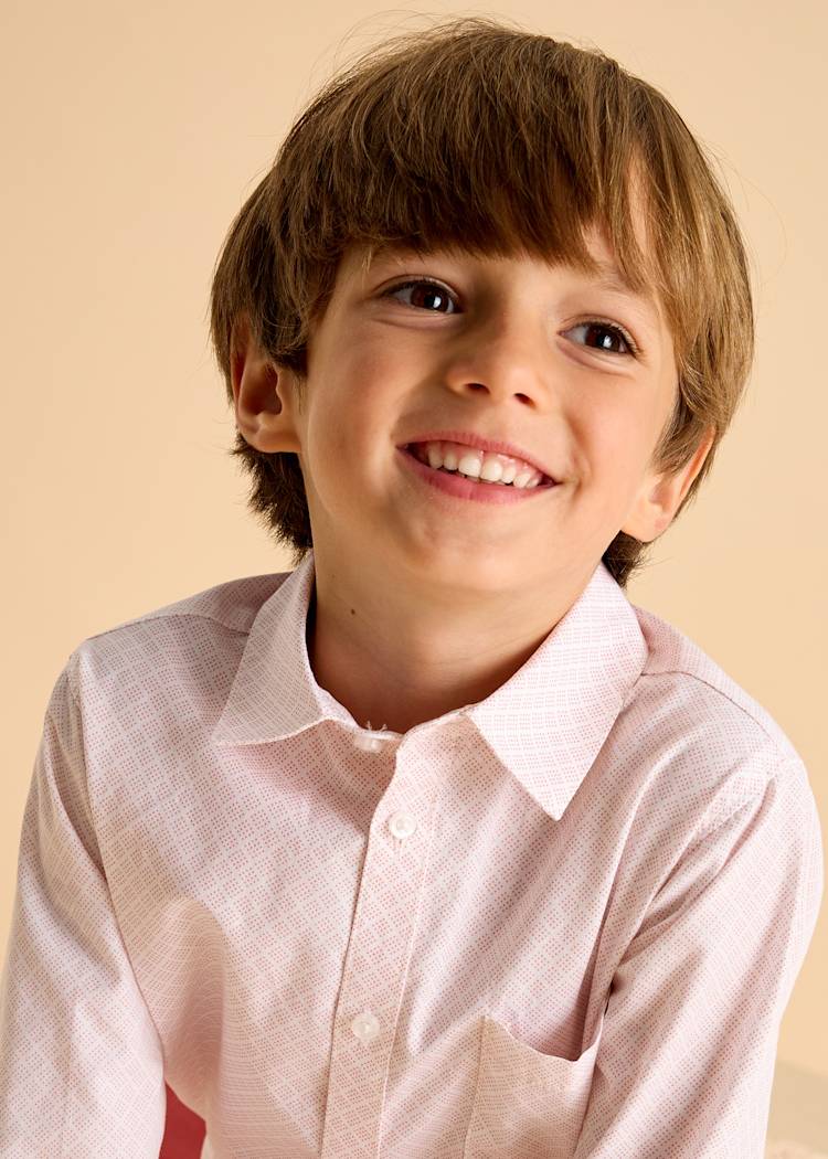 Mayoral Usa Inc Mayoral Long Sleeve Printed Button Down Shirt - Little Miss Muffin Children & Home