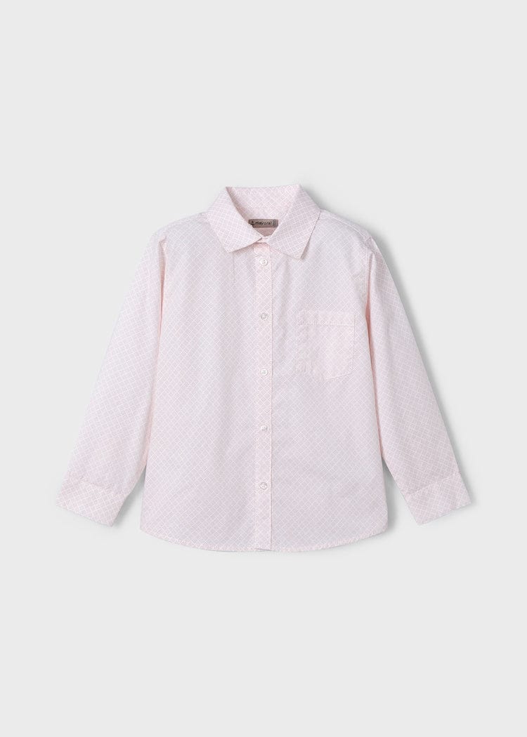 Mayoral Usa Inc Mayoral Long Sleeve Printed Button Down Shirt - Little Miss Muffin Children & Home