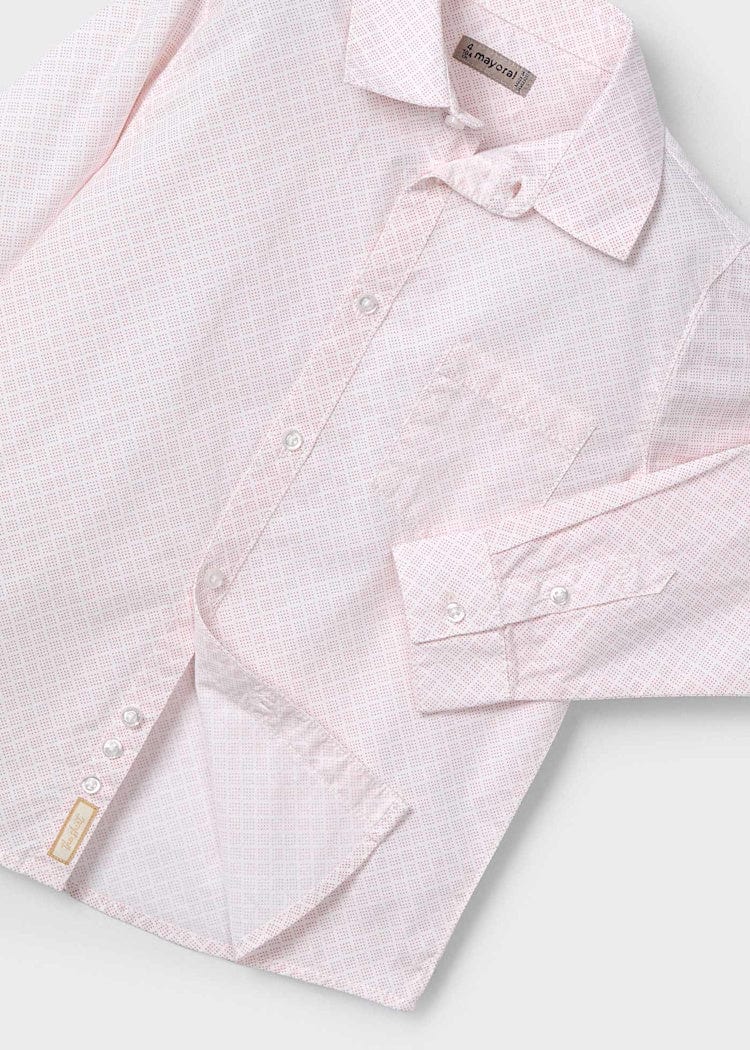 Mayoral Usa Inc Mayoral Long Sleeve Printed Button Down Shirt - Little Miss Muffin Children & Home