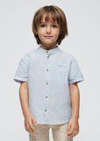 Mayoral Usa Inc Mayoral Short Sleeve Mandarin Collar Shirt - Little Miss Muffin Children & Home