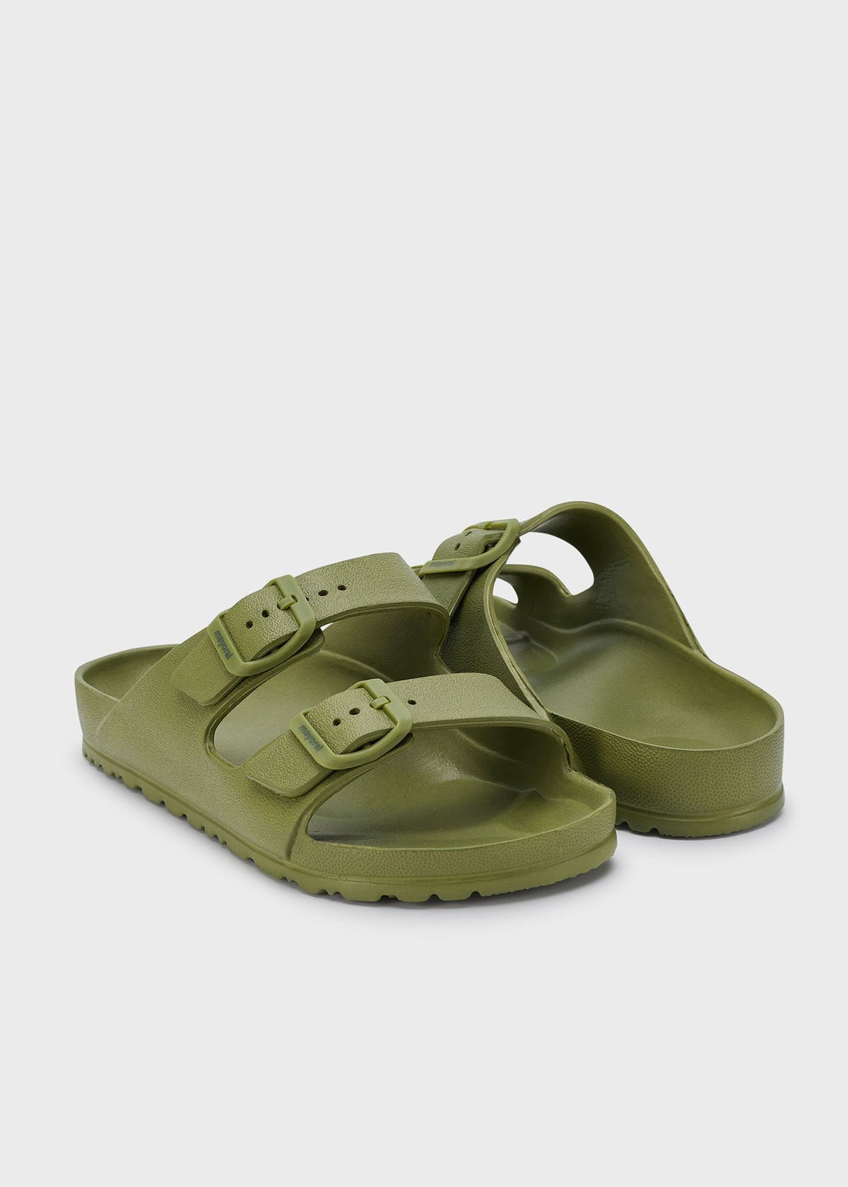 Mayoral Usa Inc Mayoral Double Strap Slide Sandals in Khaki - Little Miss Muffin Children & Home