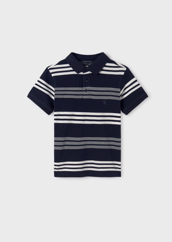 Mayoral Usa Inc Mayoral Short Sleeve Striped Polo for Tween Boys - Little Miss Muffin Children & Home