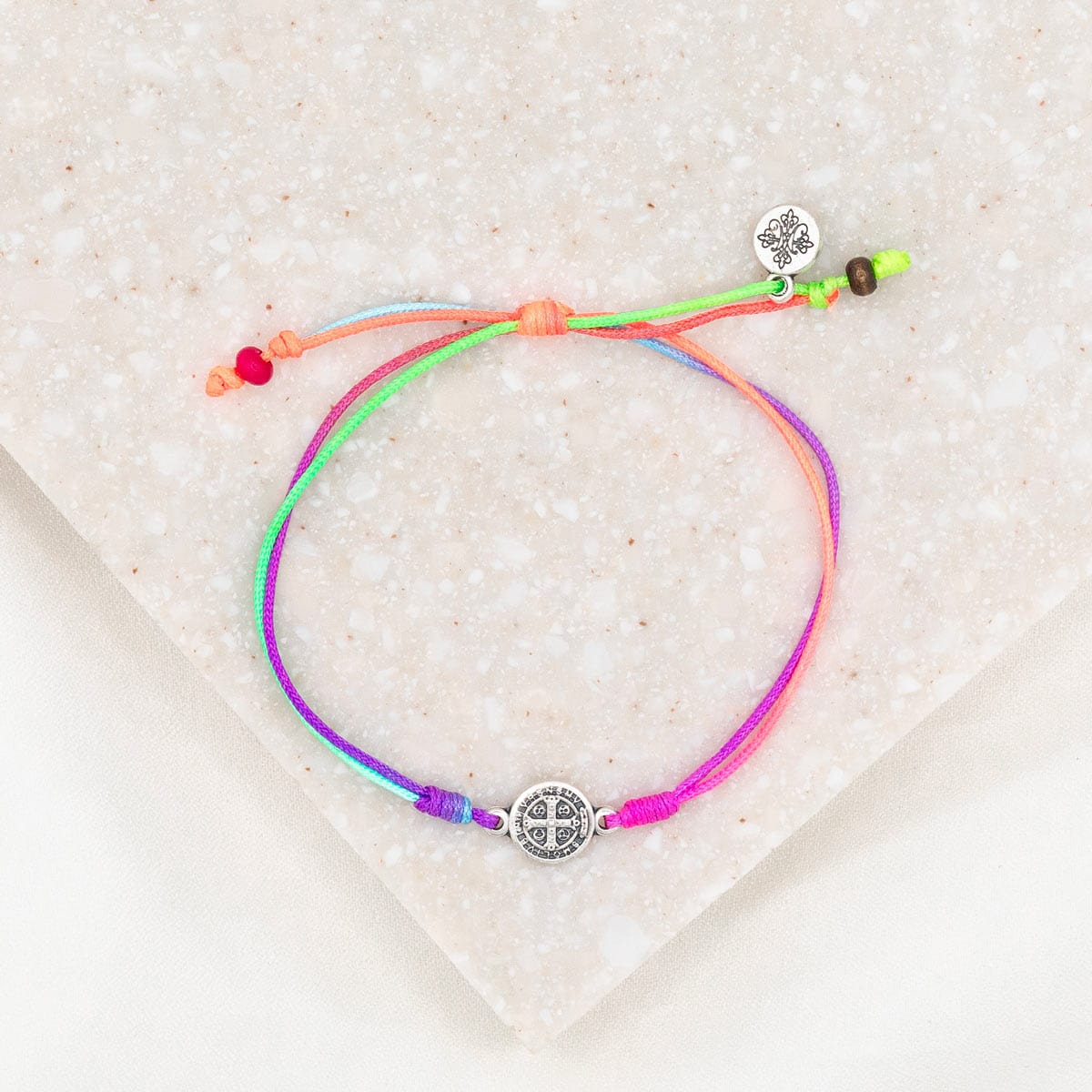 My Saint My Hero My Saint My Hero Breathe Blessing Bracelet with Silver Medal - Little Miss Muffin Children & Home