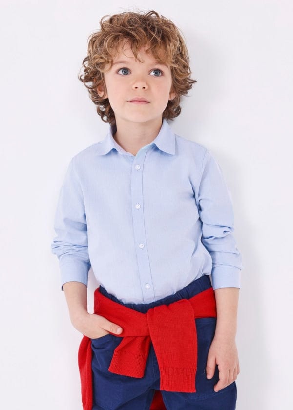 Mayoral Usa Inc Mayoral Long Sleeve Button Down Shirt - Little Miss Muffin Children & Home