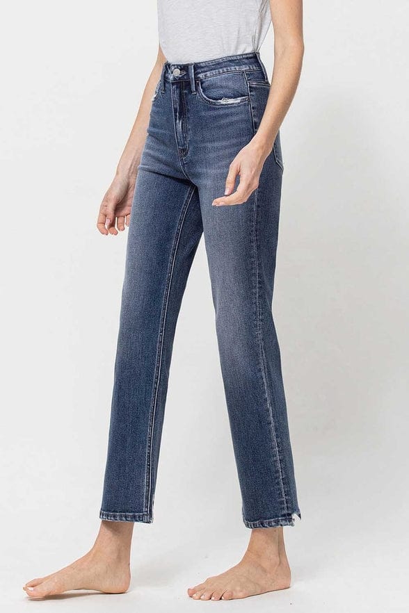 Flying Monkey Flying Monkey High Rise Straight Leg Ankle Jean - Little Miss Muffin Children & Home