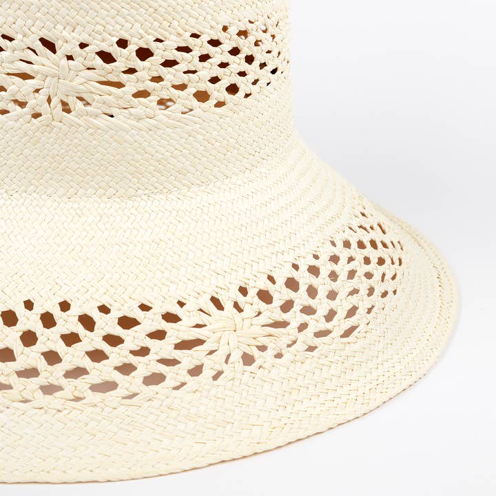 Elegancia Tropical Genuine Panama Hats Rose Bucket Limited Edition Straw Panama Hat - Little Miss Muffin Children & Home