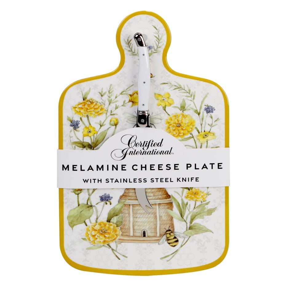 Certified International Certified International Bee Sweet Melamine Cheese Board with Knife - Little Miss Muffin Children & Home