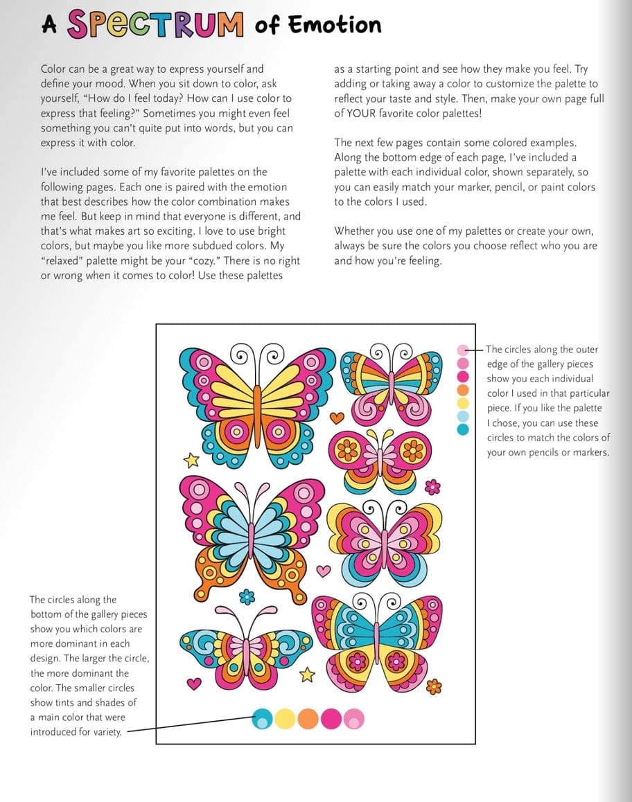 Wellspring Wellspring Notebook Doodles Birds & Blooms Coloring Book - Little Miss Muffin Children & Home