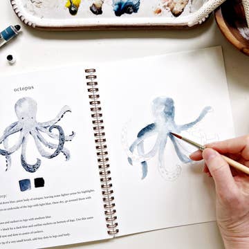 Emily Lex Studio Emily Lex Studio Seaside Watercolor Workbook - Little Miss Muffin Children & Home