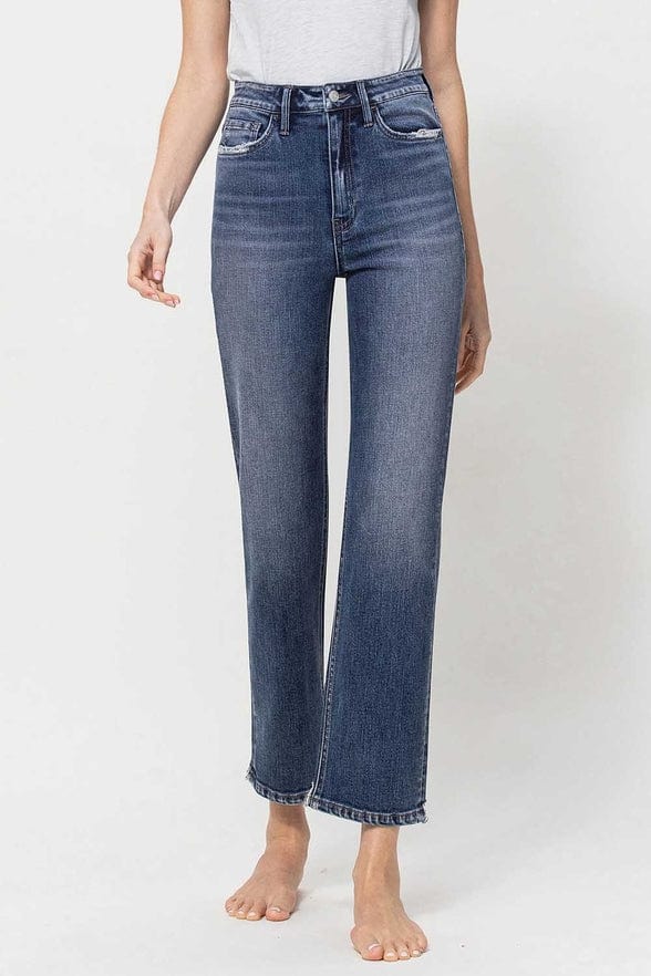Flying Monkey Flying Monkey High Rise Straight Leg Ankle Jean - Little Miss Muffin Children & Home