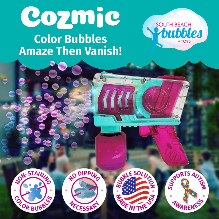 South Beach Bubbles PoppinColorz Cozmic Color Bubble Blaster - Little Miss Muffin Children & Home