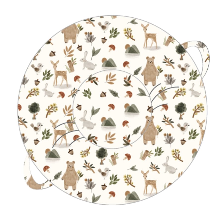 Goosewaddle + Pello Goosewaddle + Pello 34" Diameter Round Floor Pillow Cushion, Cedar Sage - Little Miss Muffin Children & Home