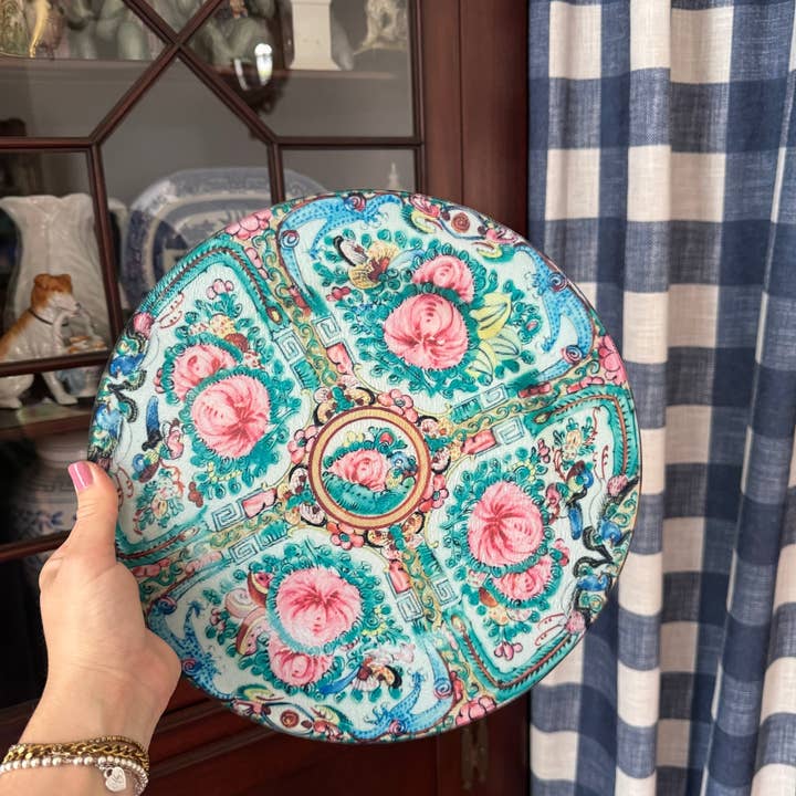 Home with Hillary Grandmillennial China Plate Cutting Board - Rose Canton - Little Miss Muffin Children & Home