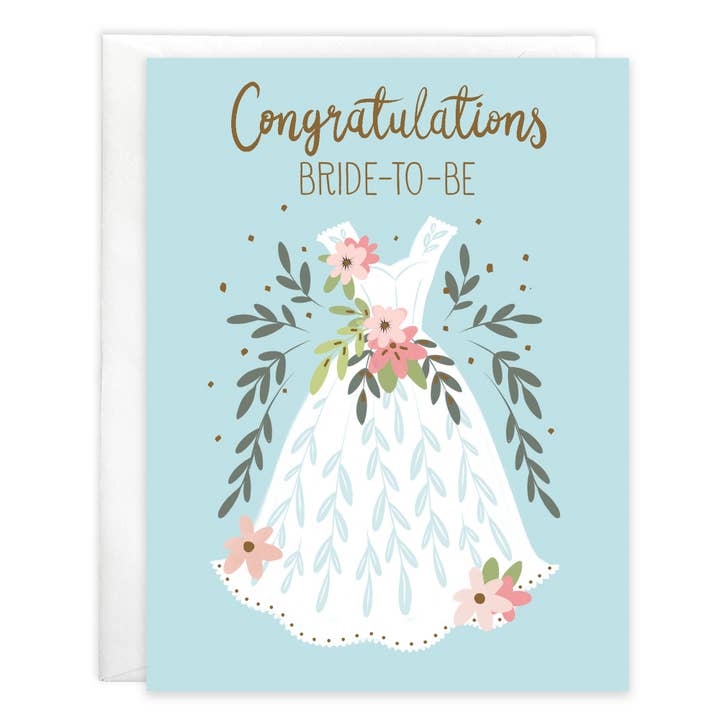 Wedding Dress Wedding Greeting Card