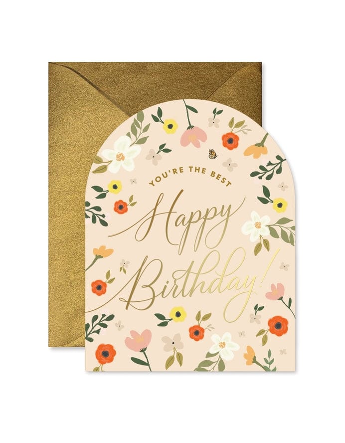Ginger P Designs Ginger P Designs You're The Best Birthday Arch Greeting Card - Little Miss Muffin Children & Home