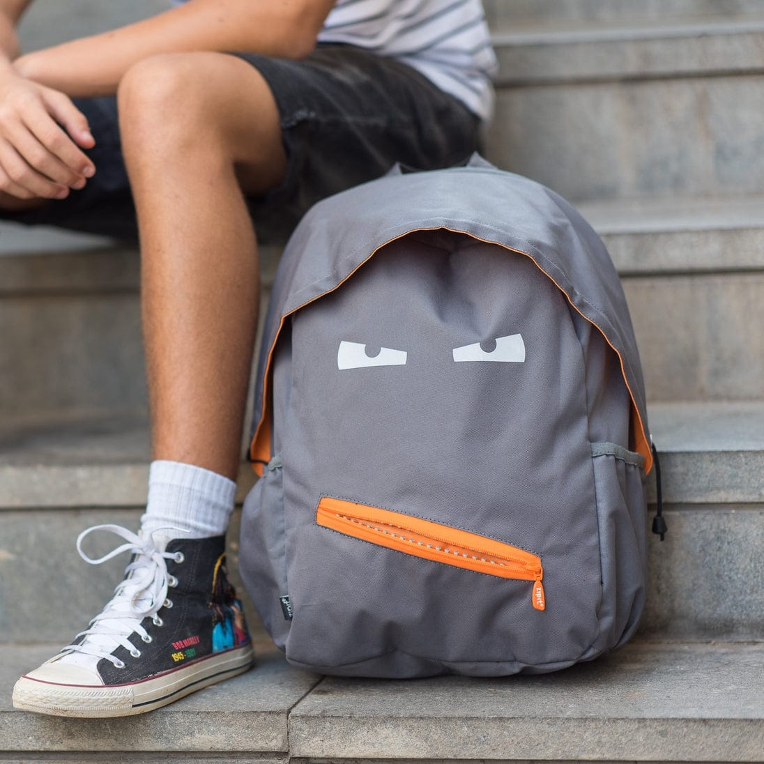 Zipit Usa Grillz Backpack for Kids in Dark Grey - Little Miss Muffin Children & Home