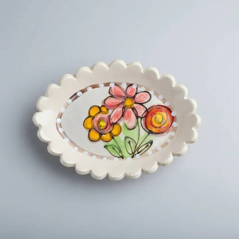 Soap Dish with Flowers