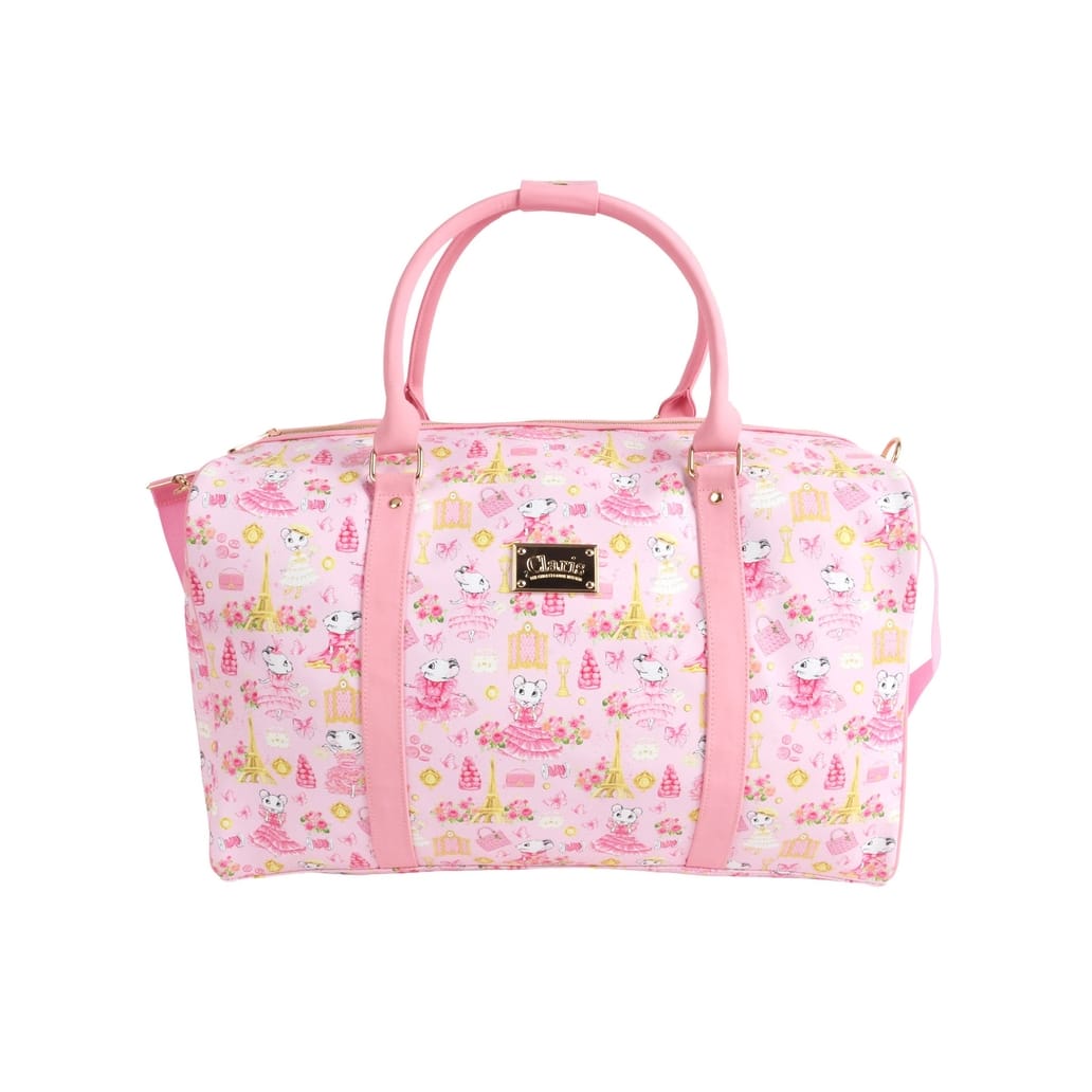 Pink Poppy Claris the Chicest Mouse in Paris Duffle Bag