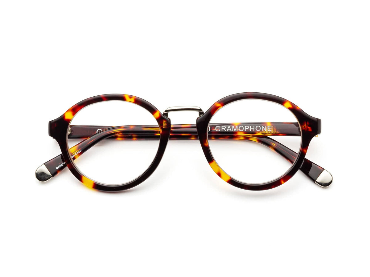 CADDIS Gramophone Tortoiseshell Round Reading Glasses (unisex) +2.00 Caddis Glasses Gramophone Reading Glasses main image 4