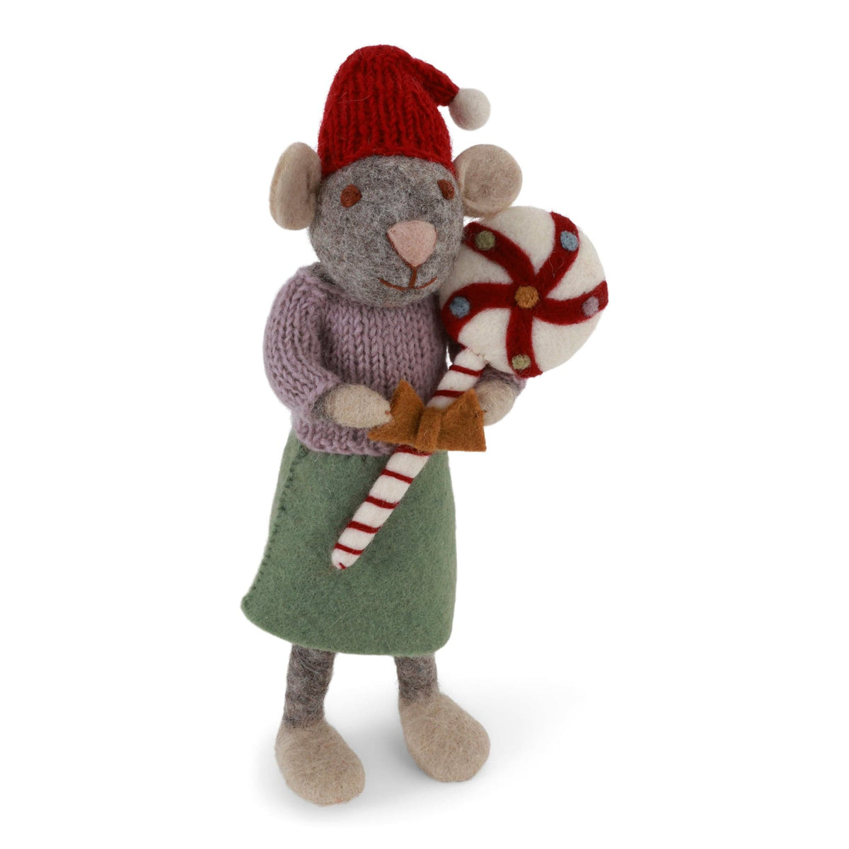 felt candy cane mouse