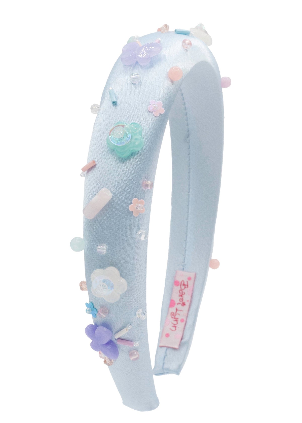 Shimmer Small Butterfly Charm Knot Headband