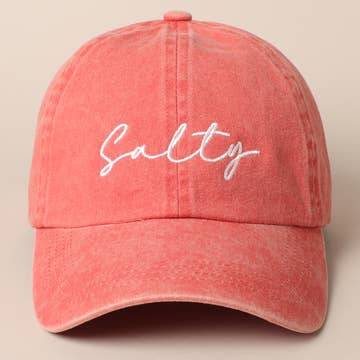 Fashion City Fashion City Salty Embroidered Baseball Cap - Little Miss Muffin Children & Home