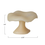 Creative Co-Op Creative Co-op Unscented Mushroom Shaped Candle in Cream - Little Miss Muffin Children & Home