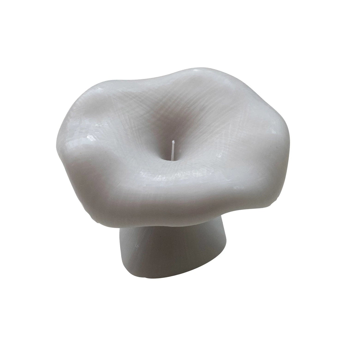 Creative Co-Op Creative Co-op Unscented Mushroom Shaped Candle in Grey - Little Miss Muffin Children & Home