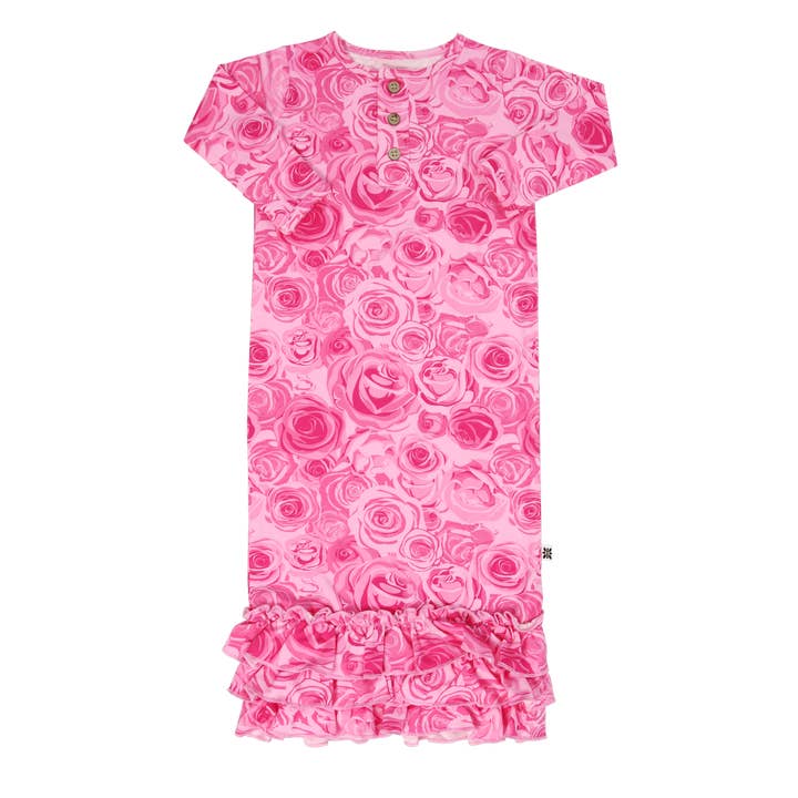 Sweet Bamboo This Must Be Love Ruffle Gown - Little Miss Muffin Children & Home