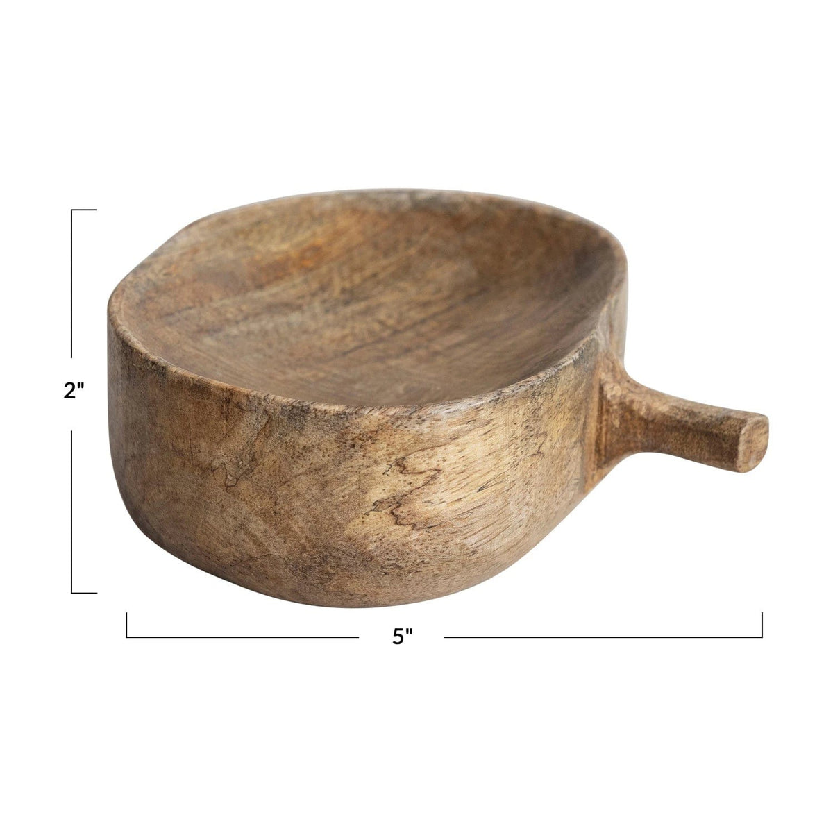 Creative Co-Op Creative Co-op Carved Mango Wood Pumpkin Shaped Bowl, Stained Finish - Little Miss Muffin Children & Home