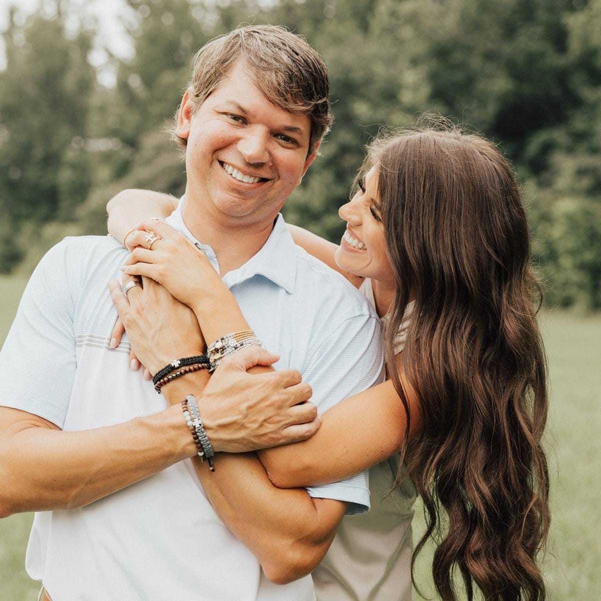 My Saint My Hero Family Virtues Bracelet for Him, Wood Beads/Hematite - Little Miss Muffin Children & Home