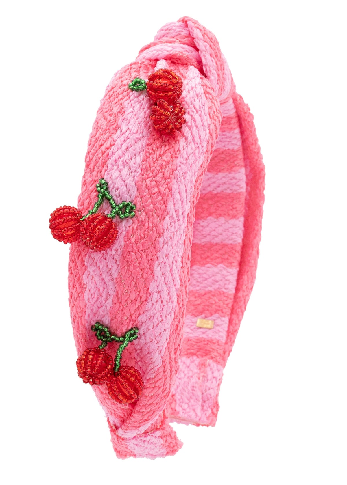 Stripe 3D Cherry Charm Knot Headband