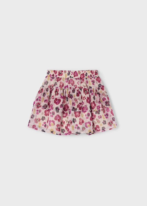 floral chiffon skirt