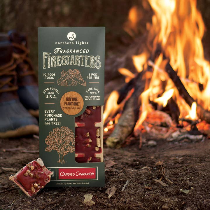 cinnamon flavored fire started