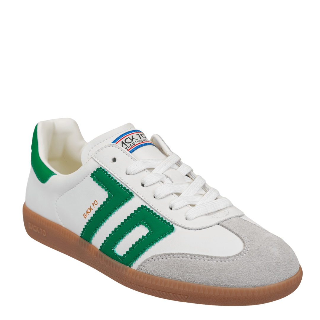 Back 70 Streetwear Back 70 Streetwear Cloud Sneakers in White & Green - Little Miss Muffin Children & Home