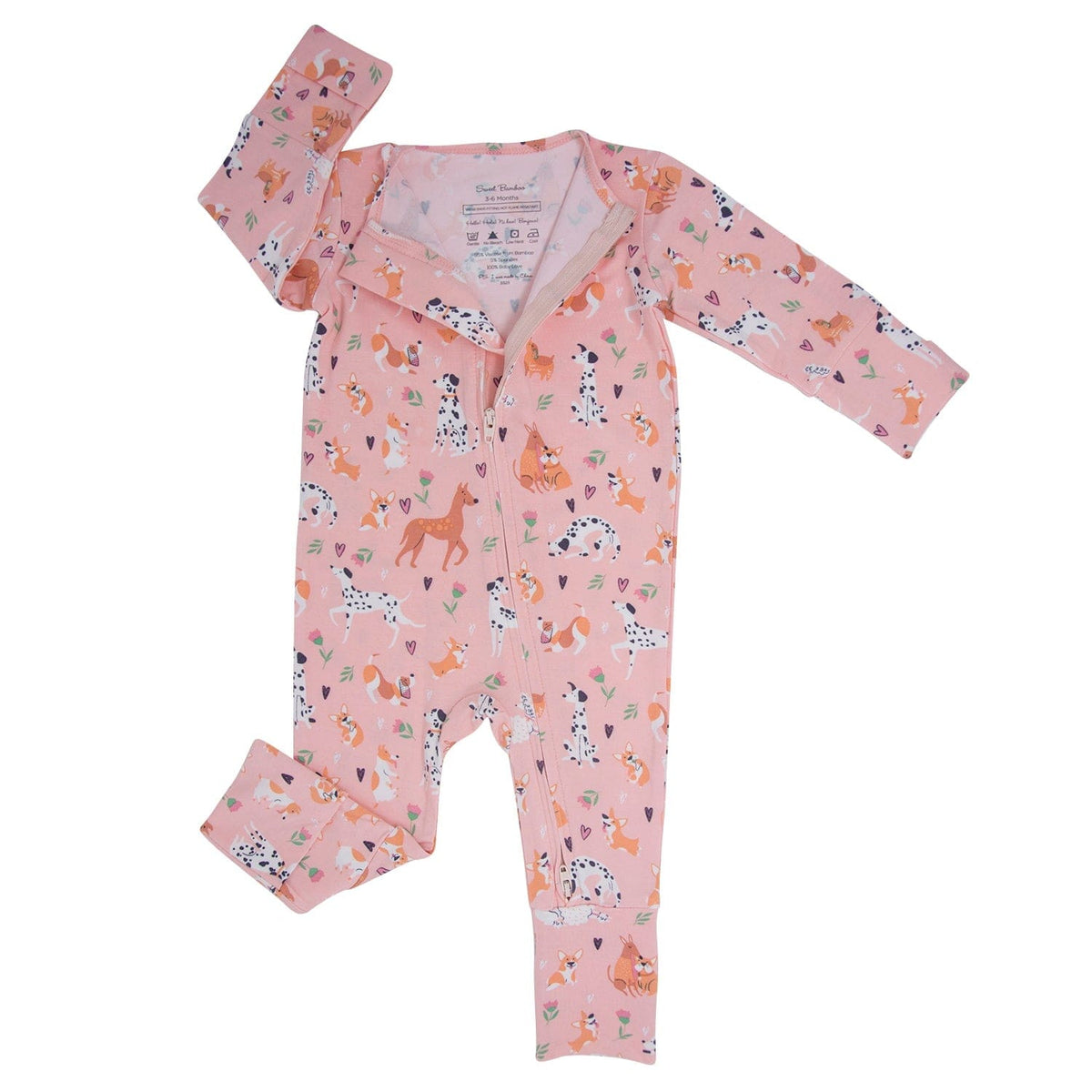 Sweet Bamboo Sweet Bamboo Convertible Romper Puppy Love - Little Miss Muffin Children & Home