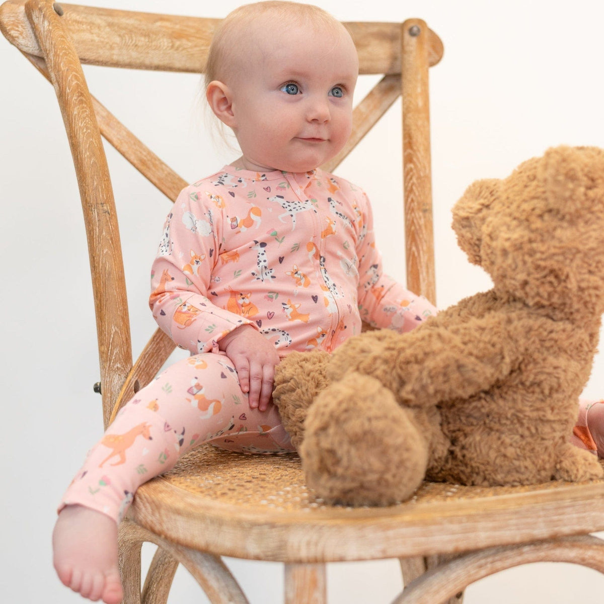 Sweet Bamboo Sweet Bamboo Convertible Romper Puppy Love - Little Miss Muffin Children & Home