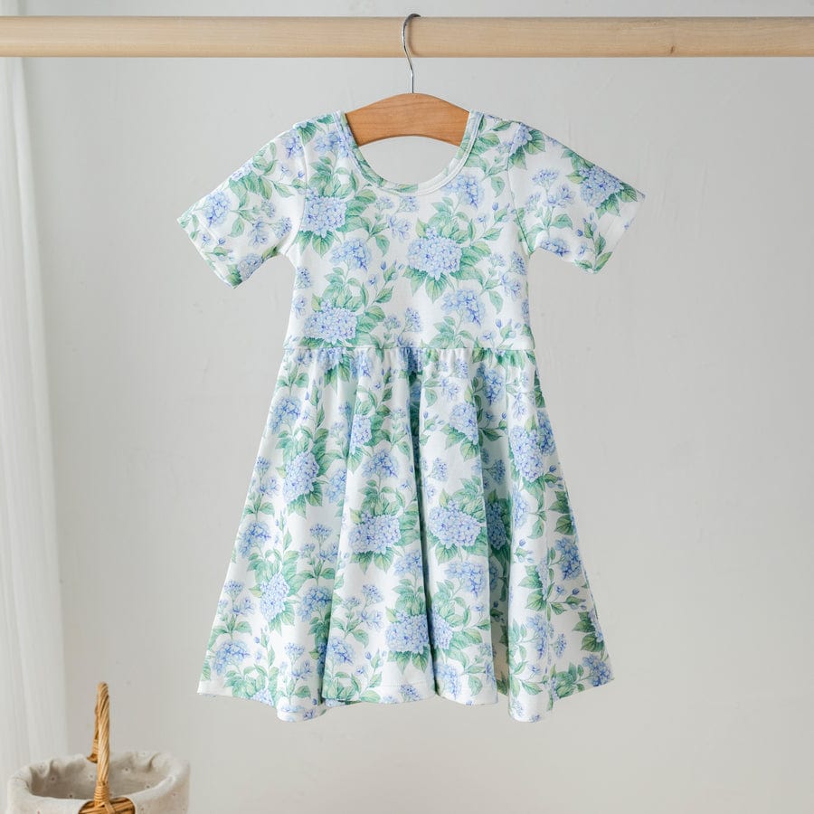 Nola Tawk Nola Tawk Hydrangea Heaven Organic Cotton Twirl Dress - Little Miss Muffin Children & Home