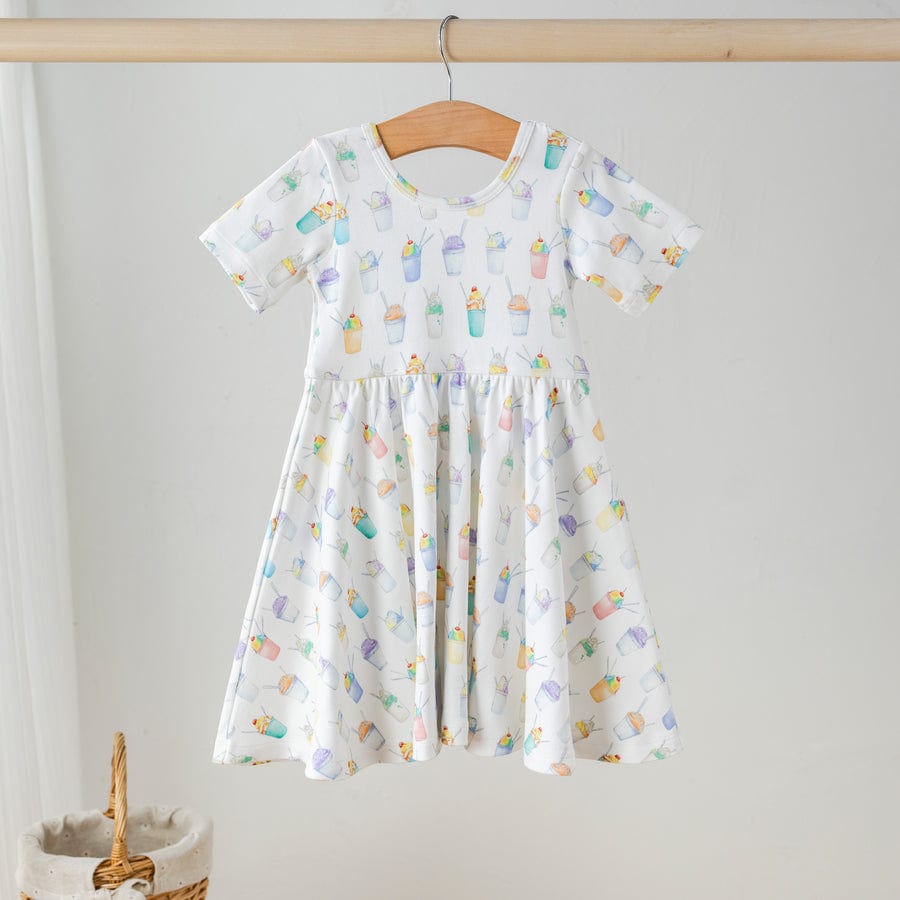 Nola Tawk Nola Tawk Snoballs Organic Cotton Twirl Dress - Little Miss Muffin Children & Home