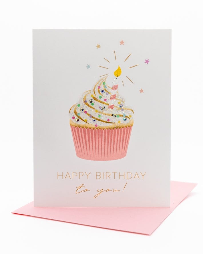 Lavender Vines 'Cupcake Surprise' Birthday Greeting Card - Little Miss Muffin Children & Home