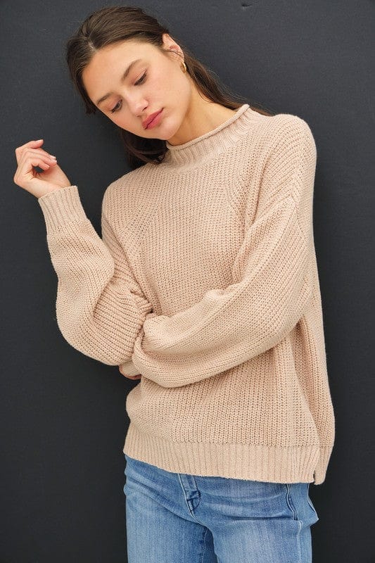 Be Cool Be Cool Chunky Knit Mockneck Sweater - Little Miss Muffin Children & Home
