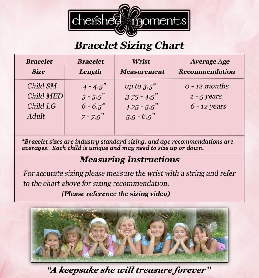 Cherished Moments Cherished Moments Girls Sterling Silver Heart Bracelet - Little Miss Muffin Children & Home
