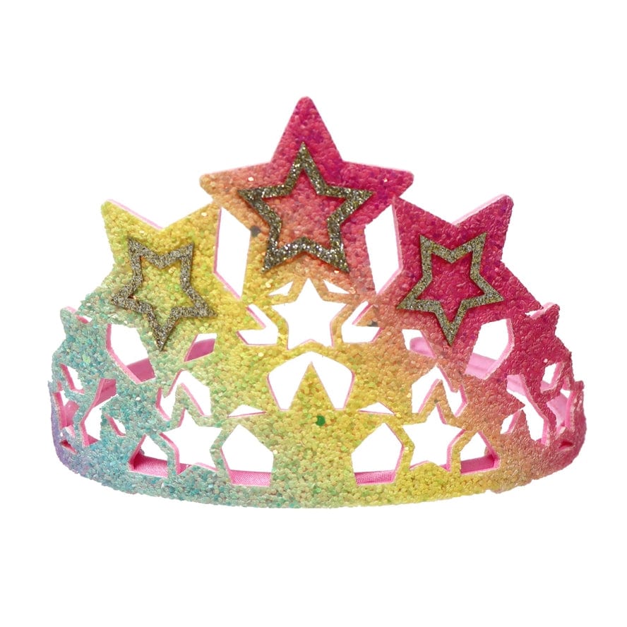 Pink Poppy Pink Poppy Unicorn Dreamer Rainbow Star Soft Glitter Crown - Little Miss Muffin Children & Home