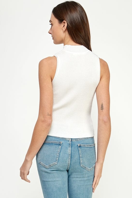 Ellison Ellison Rib Knit Mock Neck Sleeveless Top - Little Miss Muffin Children & Home