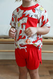 Southern Slumber Southern Slumber Crawfish Bamboo Varsity Short Set T-Shirt & Shorts - Little Miss Muffin Children & Home