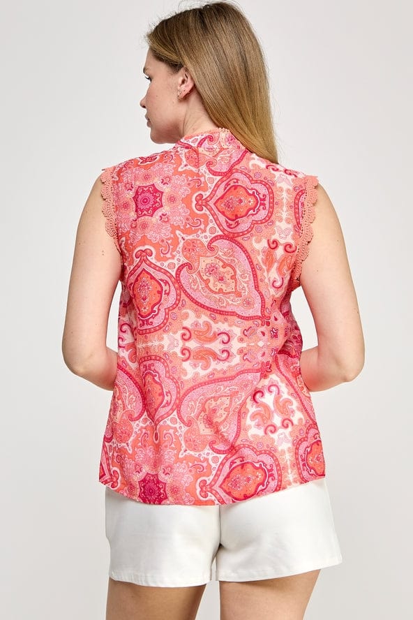 Ellison Ellison Sleeveless Print Blouse - Little Miss Muffin Children & Home