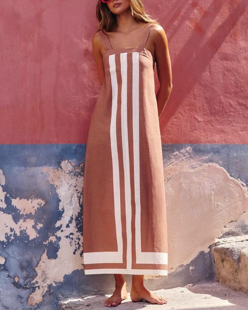 Rosa Clothing Rosa Clothing Colorblock Resort Slip Dress - Little Miss Muffin Children & Home